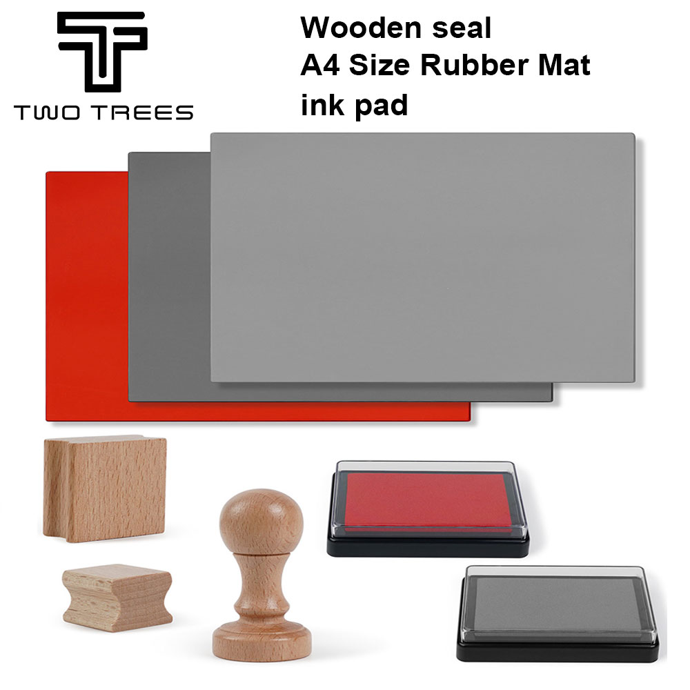 Laser Marking Machine - TwoTrees Lasergravierer Stempel Holzsiegel Gummimatte Stempelkissen